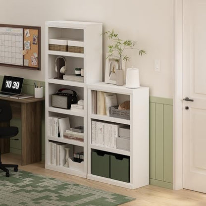 Rail 5 Tier Book Shelf with Open Shelf