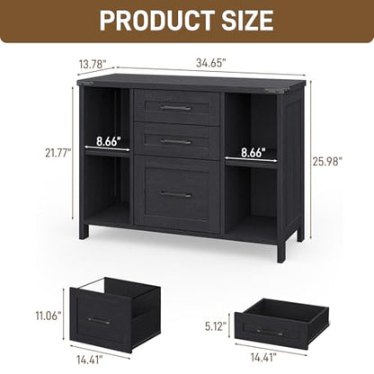 File Cabinet with 3 Drawers