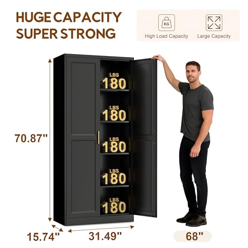 71" Kitchen Pantry Cabinet