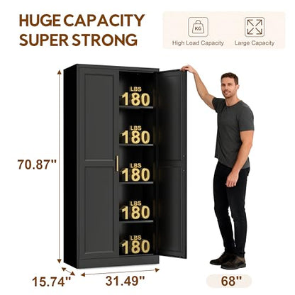 71" Kitchen Pantry Cabinet