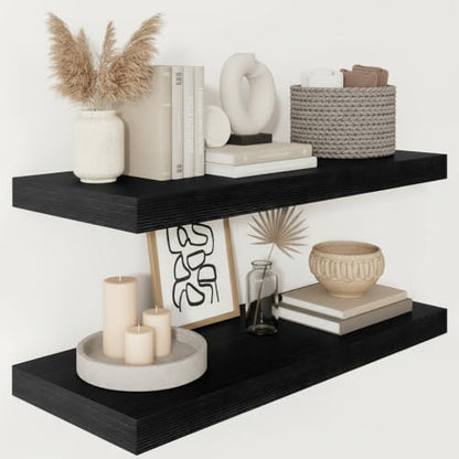 12 Deep Floating Shelves 30x12” Set of 2 (2 Count)