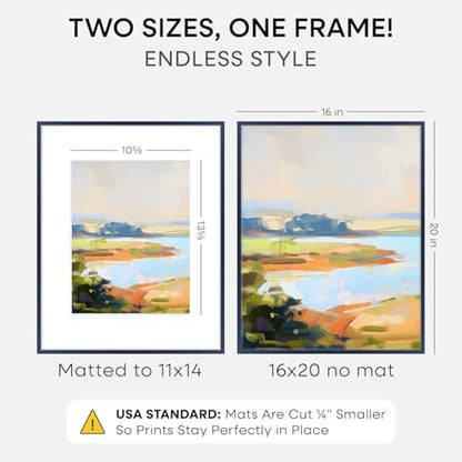 16x20 Blue Picture Frame