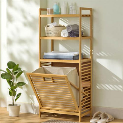 Tilt Out Laundry Hamper with 3 Tier