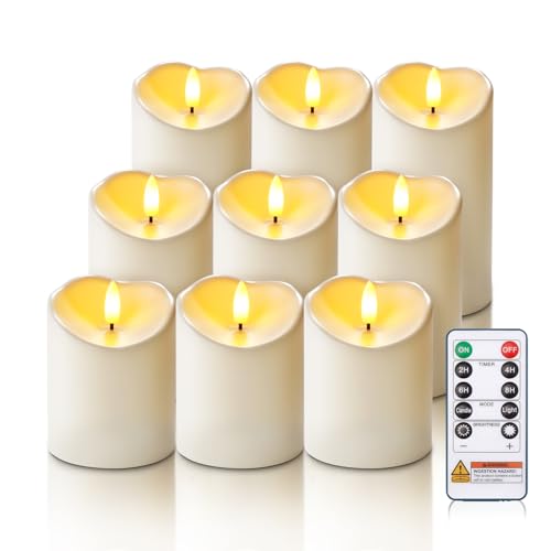 9Pack Outdoor Waterproof Flameless Candles (9 Count)