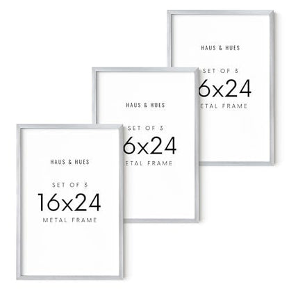 16x24 Silver Metal Picture Frames (3 Count)