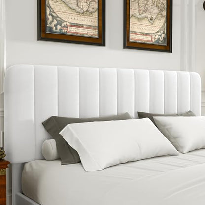 Queen Size Upholstered Bed Frame with 4 Drawers and Headboard