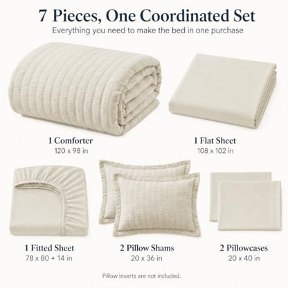Oversized King Comforter Set 120x98 in