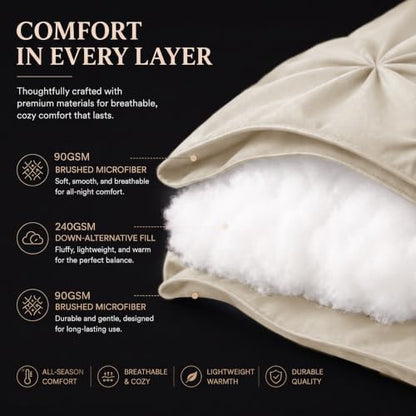 California King Comforter Set Oatmeal