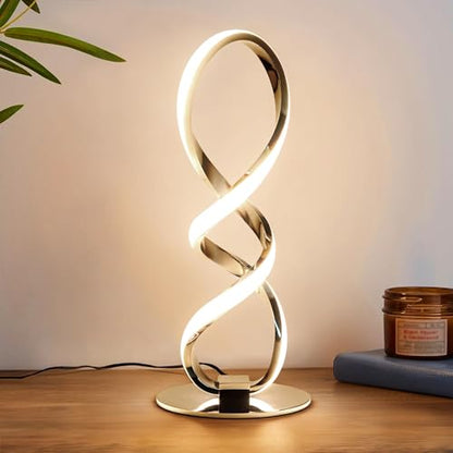 LED Spiral Bedside Table Lamp
