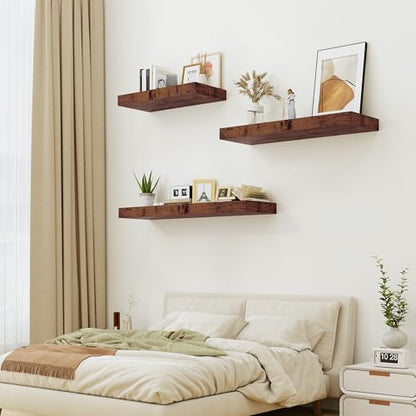 Bathroom 12'' Deep Floating Shelves for Wall