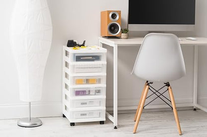 6 Drawer Rolling Storage Cart