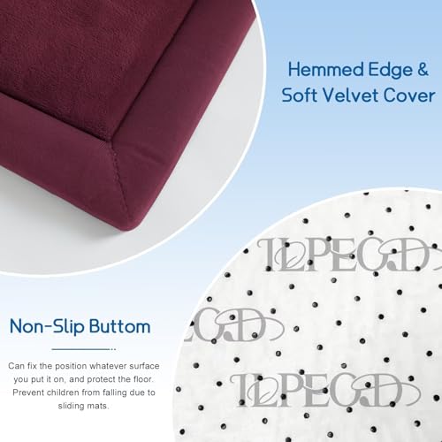 Baby Play Mat for Floor Nursery Muscle Mat Area Playroom Rug 39"x59" Elastic Foam 1.3" Thick Crawling Mat for Babies