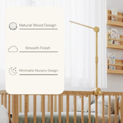 Wood Mobile Arm for Crib