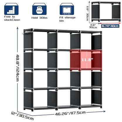 Book Shelf 12 Cube Storage Organizer