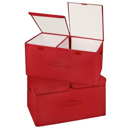 2 Pack Storage Boxes with Lids and Handles (2 Count)