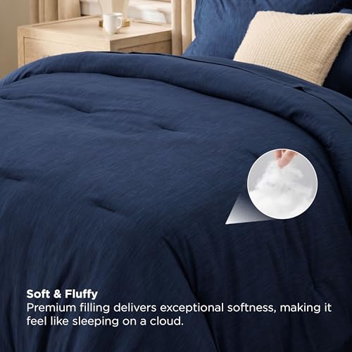 Full Comforter Set Navy