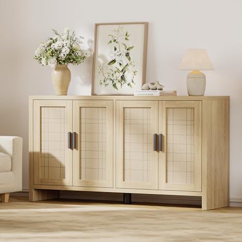 Rattan Buffet Cabinet with Storage