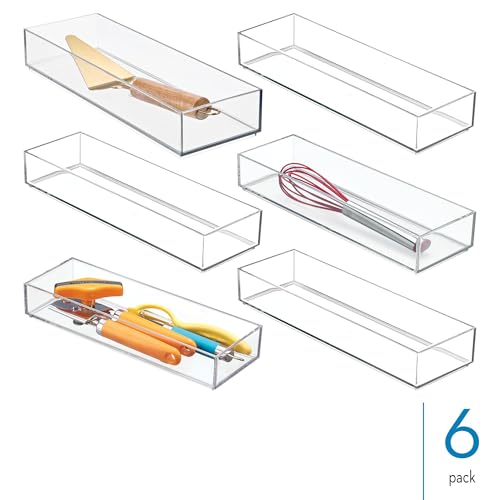 Plastic Makeup Drawer Organizer Tray (6 Count)