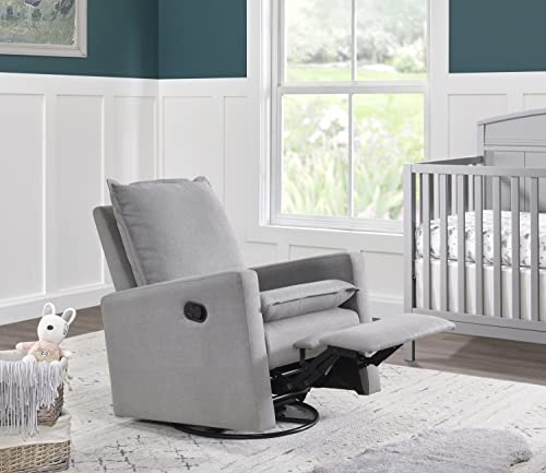 Uptown Upholstered Swivel Glider and Recliner Nursery Chair