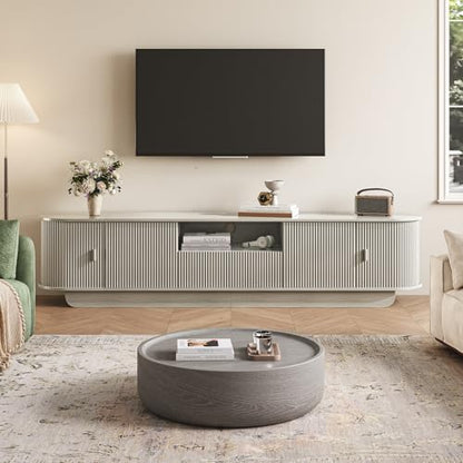 86.6'' Fluted TV Stand for 55
