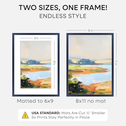 8x11 Blue Picture Frame