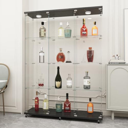 Black Glass Display Cabinet