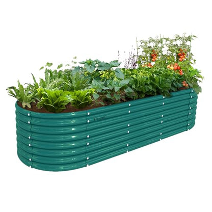 8x3x2ft Galvanized Raised Garden Bed