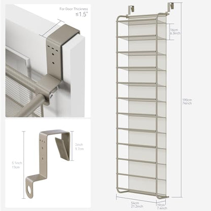 36 Pair Over the Door Shoe Rack