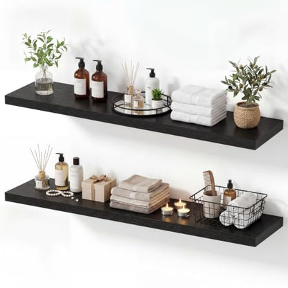 10 Inch Deep Floating Shelves 40” Set of 2 (2 Count)