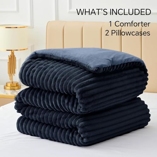Fleece Full Comforter Set