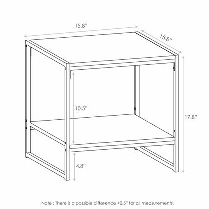 CAMNUS 2 Tier Metal Frame Side Table