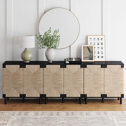 Beacon Accent Natural Sideboard Storage Cabinet TV Stand in Wire