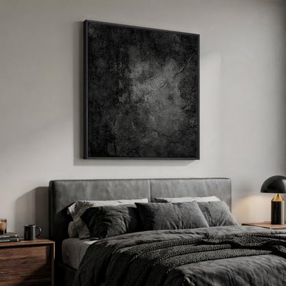 Extra Large Framed Black Abstract Wall Art Decor for Living Room