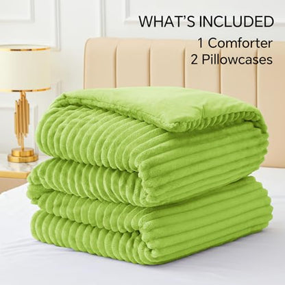 Fleece Queen Comforter Set
