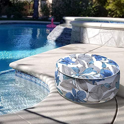 Inflatable Stool Ottoman Footrest with Handle
