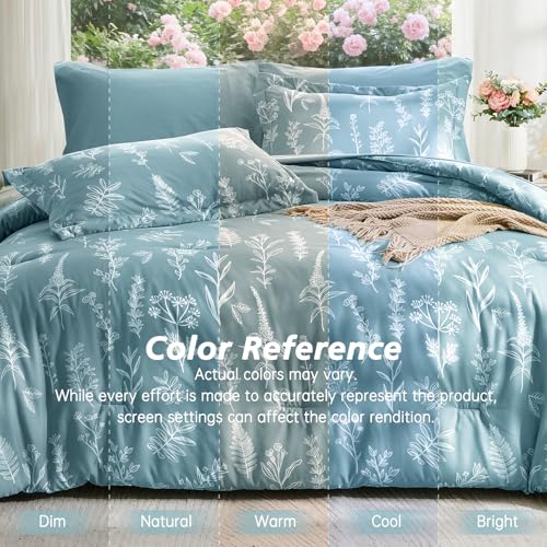 Blue Bed in a Bag Queen 7 Pieces