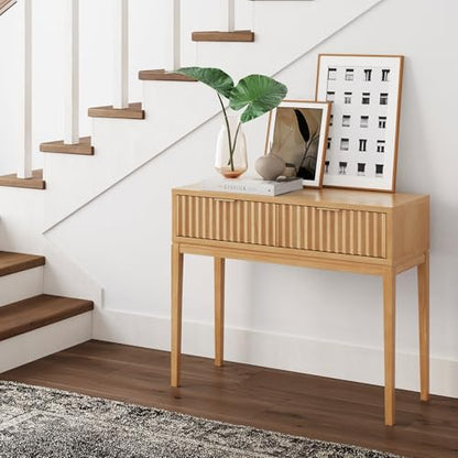 Virgo Wood Accent Storage Console Sofa Table