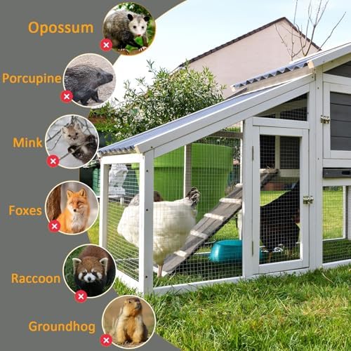 Stainless Steel Welded Wire Mesh, 1/2 Inch Chicken Coop Fencing, Heavy Duty Poultry Netting Roll, Durable 1mx8m (39inx26.2ft) Hardware Cloth for Chicken Run