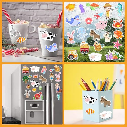 Window Clings Stickers for Kids Window Gel Clings Decals Thick Gel Clings Toddlers and Adults Classroom Home Nursery Airplane Birthday Party Supplies
