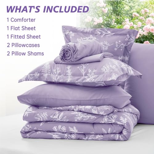Lavender Cal King Comforter Set