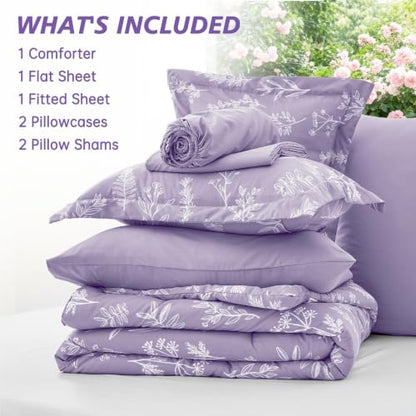 Lavender Cal King Comforter Set