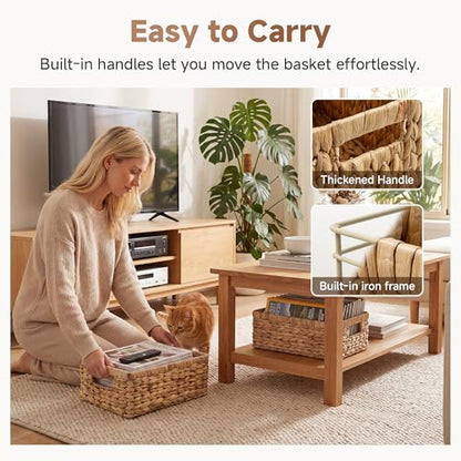 Wicker Storage Baskets for Shelves (2 Count)