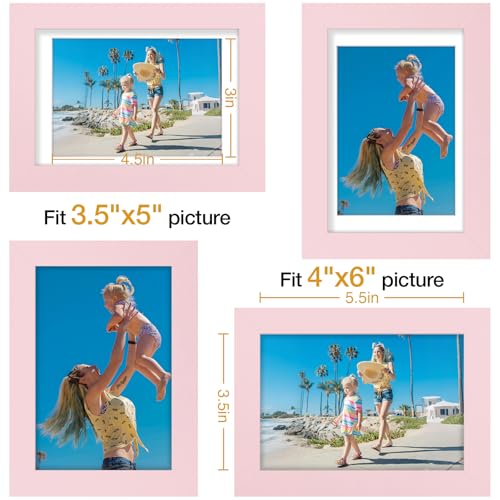 4x6 Picture Frames Set of 9 for Wall or Tabletop Display (9 Count)