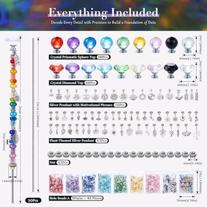 513Pcs DIY Beaded Garden Stakes (513 Count)