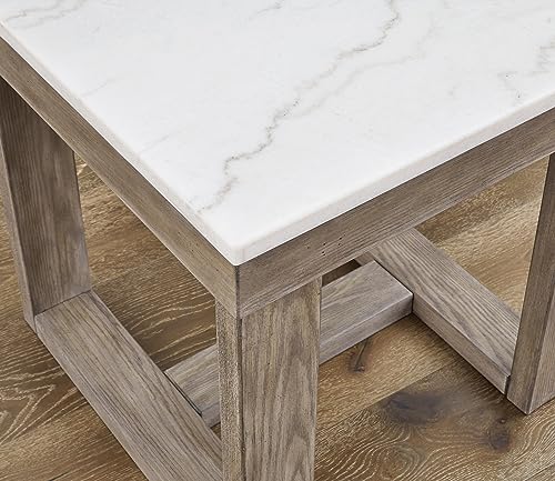 Square Marble End Table