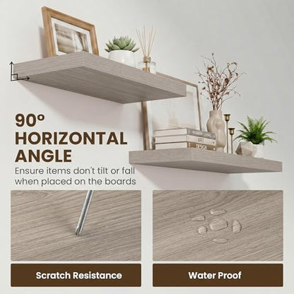 36 Inch Floating Shelves for Wall Set of 2