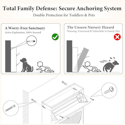 Rattan Arched Accent Shoe Storage Cabinet