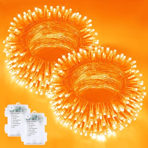 2 Pack 200 LED Battery Operated Halloween Lights (2 Count)