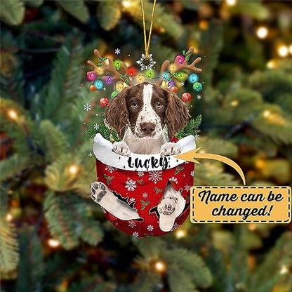 English Springer Spaniel Dog Christmas Ornament