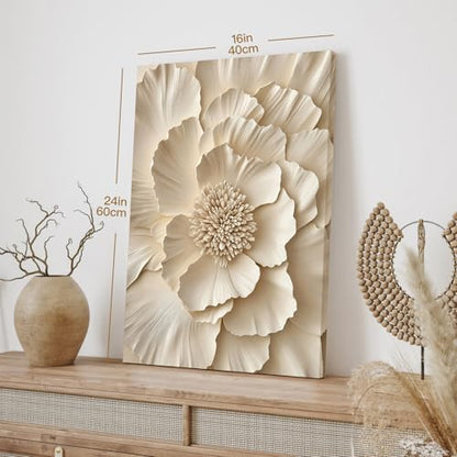 Wrapped Canvas Neutral Beige Botanical Wall Art Set of 3 (3 Count)